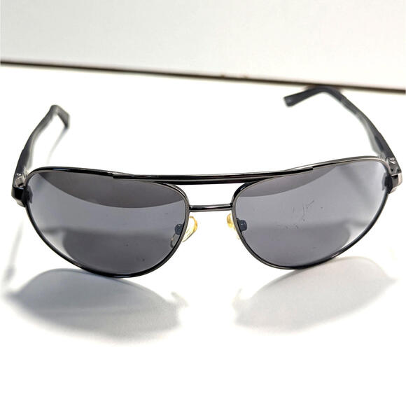 Pug Polarized Sunglasses Style M2 Black Frame Dark Lenses Aviator Style - Picture 1 of 11